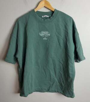 Zara Upbeat Rhythm Short Sleeve Sweatshirt Sage Green Size Medium Men’s